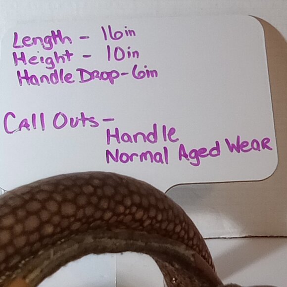 RARE Henri Bendel New York Vintage Leather Hand Bag w/ Compact - Picture 12 of 16